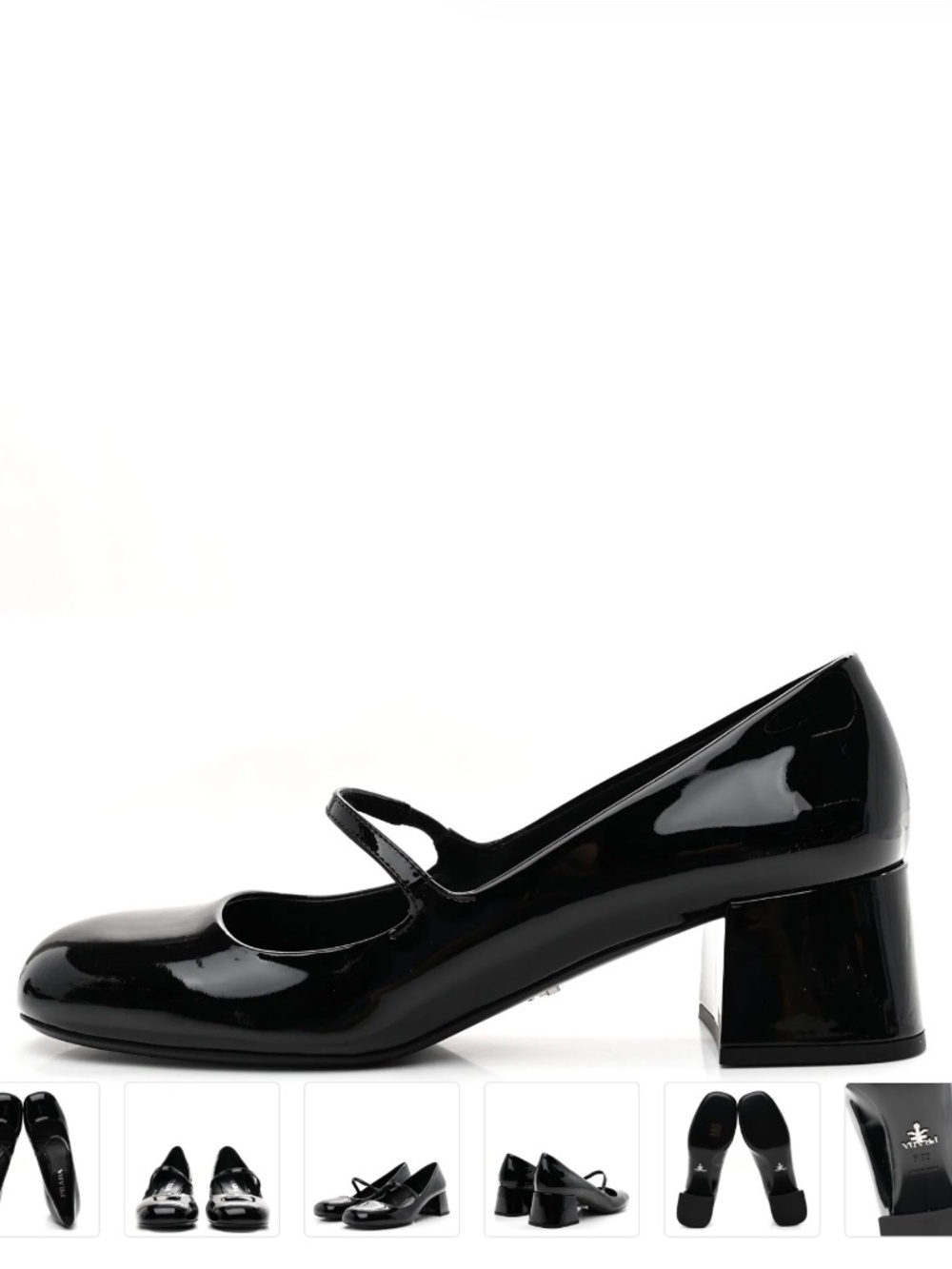 PRADA Patent Mary Jane 45mm Pumps